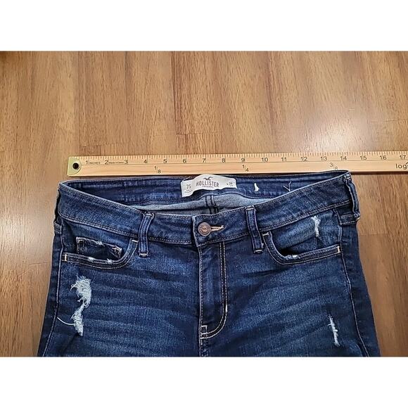 Hollister Mid Rise Super Skinny Jeans Size 7S Short 28x26 Distressed EUC - Picture 6 of 8